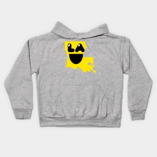 Louisiana States of Happynes- Louisiana Smiling Face Kids Hoodie